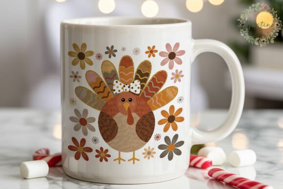 Download Cute Turkey Fall Flowers PNG Clipart - Fall Collection