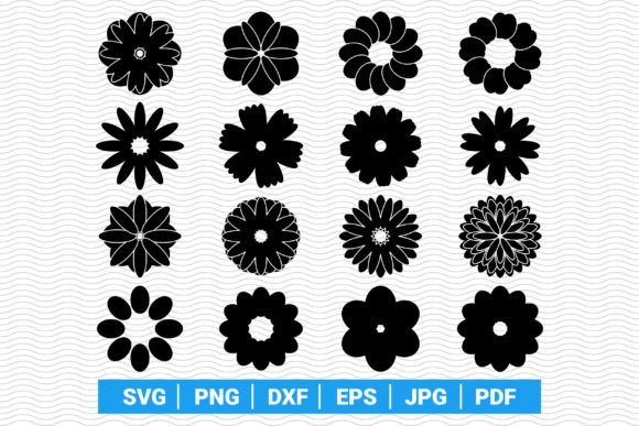 Download Flower Petals Silhouettes SVG for Cricut - Petals Collection