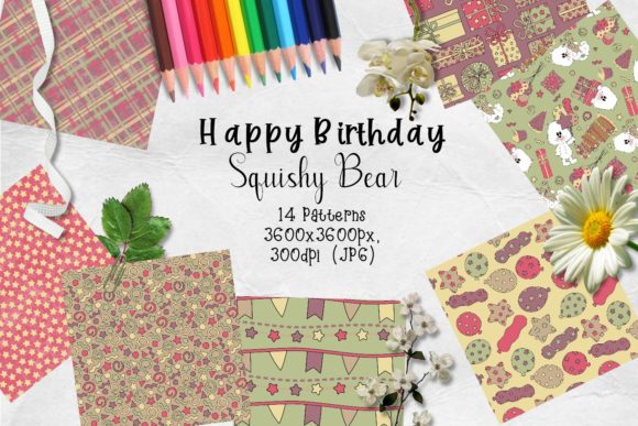 Download Happy Birthday Plushy Polar Bear Paper - Birthday Collection