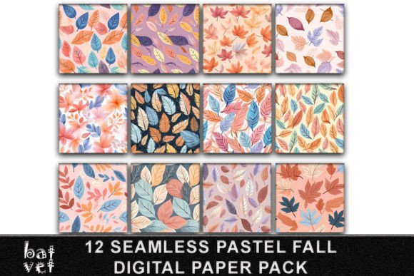 Download Fall Digital Paper Pack | Leaf Pattern - Fall Collection