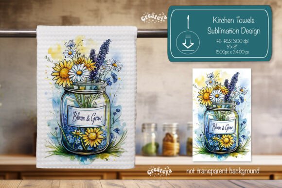 Download Summer Kitchen Dish Towel Sublimation - Kitchen Collection
