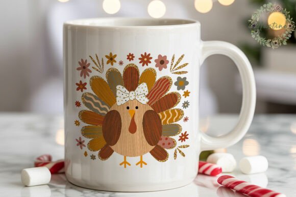 Download Cute Turkey Fall Flowers PNG Clipart - Fall Collection