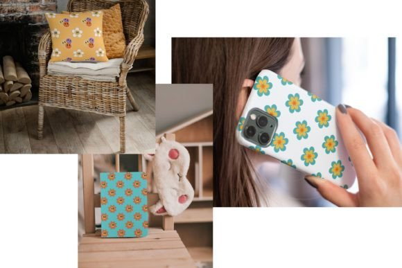 Download Retro Flower Pattern - Retro flower pattern Collection