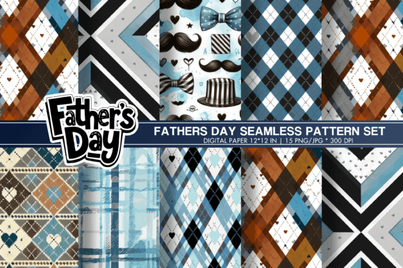 Download Happy Fathers Day Digital Paper Seamless - Fathers day Collection