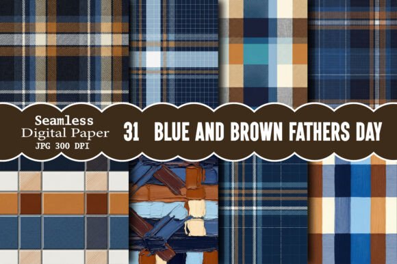 Download Blue and Brown Fathers Day Pattern - Fathers day Collection