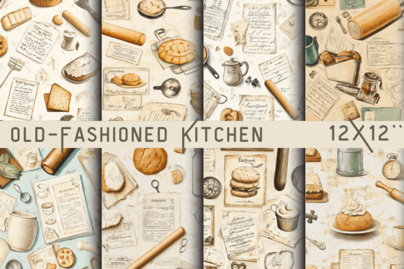 Download Old-Fashioned Kitchen Backdrop - Kitchen Collection