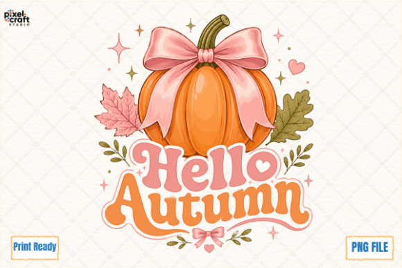 Download Hello Autumn, Cute Pumpkin Fall PNG - Fall Collection