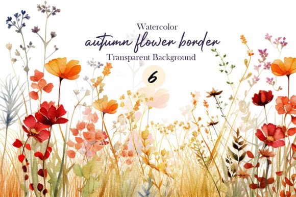 Download Watercolor Fall Autumn Flower Garden Png - Fall Collection