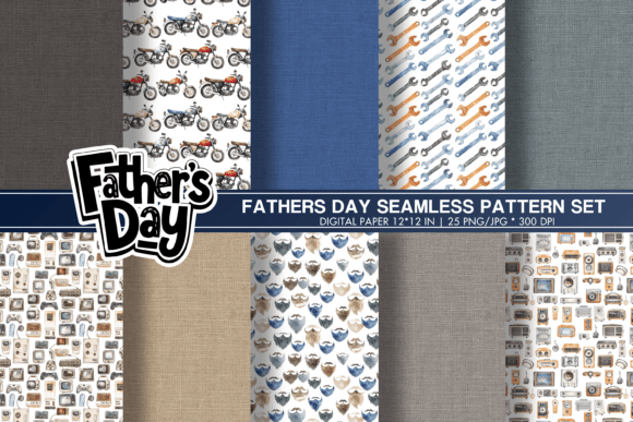 Download Fathers Day Pattern, Dad Digital Papers - Fathers day Collection