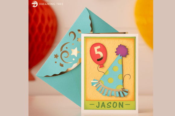 Download Birthday Balloons Pop Up Card SVG - Birthday Collection